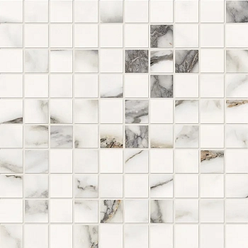  Unique Marble Mosaico Paonazzetto Silktech 30x30 / Унике Марбл Мосаико Паонаццетто Силктех
 30x30 